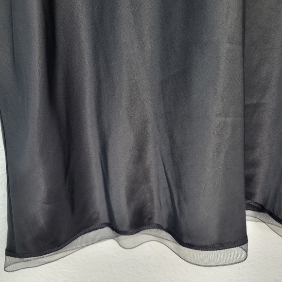 J Crew Gwen knee-length slip skirt in viscose charmeuse CI656 Size XL NWT Black - Picture 6 of 7